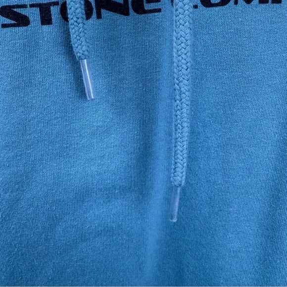 Vintage Volcom‎ Stone Company Mens Y2K Hoodie Size L Blue Preppy 90s Skater - Picture 15 of 16